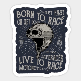 Born To Race Sticker